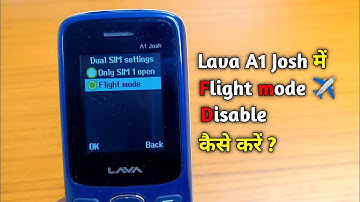 how to off flight mode in lava A1 josh keypad mobile || Lava keypad mobile flight mode off