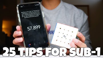 25 Tips to Become Sub 1:00 in 5x5! (Advanced Techniques)