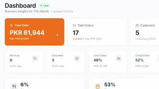 Table to Door — Detailed Analytics | Live Sales Dashboard | Restaurant POS Pakistan