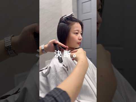 ロング卒業。#ショートヘア #ばっさりカット #ヘアアレンジ #イメチェン