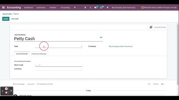 How to create a new Journal in Odoo