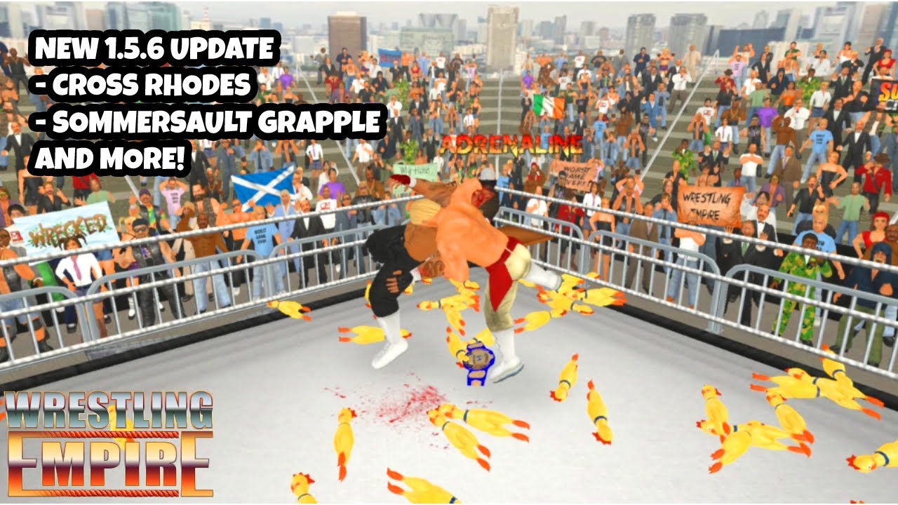 NEW WRESTLING EMPIRE UPDATE v1.5.6 (Cross Rhodes, Flaming Tables, and