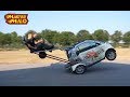 Smart wheelie car! WHEEL falls off!!!