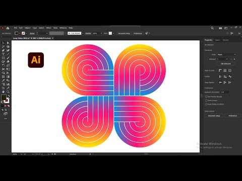Illustrator Beginner Tutorial Loop Logo Text Youtube
