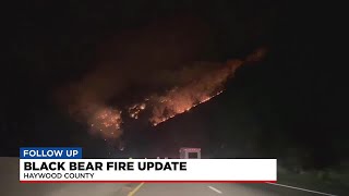 Update on  Black Bear wildfire in Haywood County