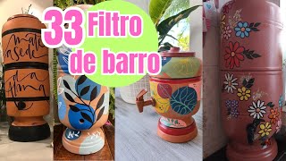 33 FILTROS de BARRO PINTADOS e DECORADOS!