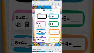 Create addition(+) math worksheet using canva #canvatutorial #amazonkindlebooks #kdp