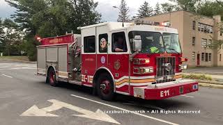 Hartford Fire Department Engine 11 Responding With Q2B & Air Horns!