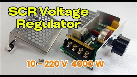 SCR Voltage Regulator 220 V 4000 W