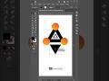Easy logo design process | logo design tutorial | geometric logo design illustrator #logo