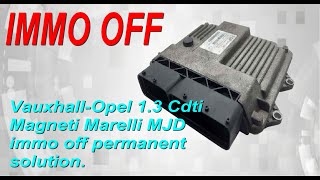 Magneti Marelli MJD 6J0 Opel 1.3 CDTI IMMO OFF