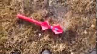 Epic Fail! Scary Homemade 3 Stage Model Rocket named "Accident Waiting to Happen!"