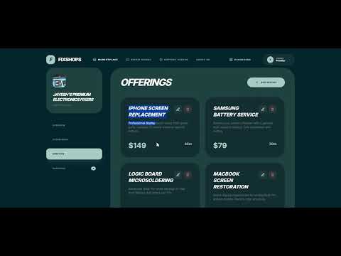 SaaS | Repair Shop Marketplace Platform (FixShops.com) - Full Walkthrough video thumbnail
