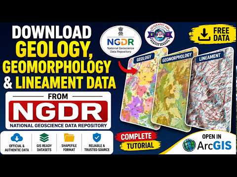 Download Geology, Geomorphology & Lineament Data from NGDR | Complete Tutorial |