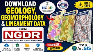 Download Geology, Geomorphology & Lineament Data from NGDR | Complete Tutorial |