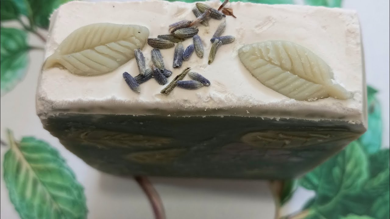 Lavender Mint Cold Process Soap Making With Natural Colors - YouTube