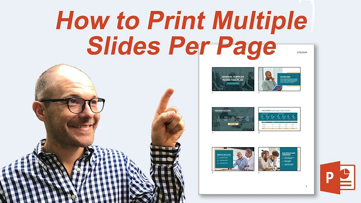 How to print multiple slides on one page (Microsoft PowerPoint)