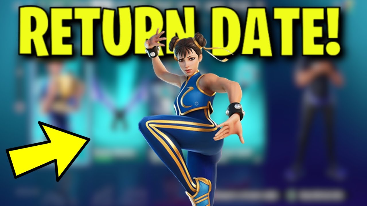 CHUN LI SKIN RETURN DATE In FORTNITE Street Fighter Bundle Coming To 