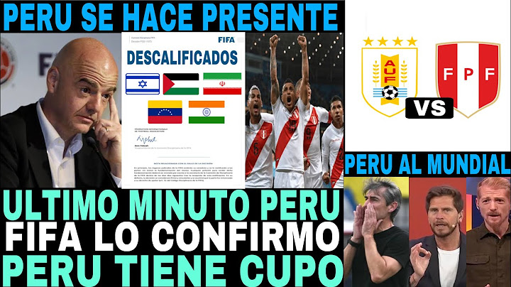 🚨 ¡FIFA CONFIRMA! PERÚ VA AL MUNDIAL POR CUPOS ESPECIALES 🇵🇪🔥