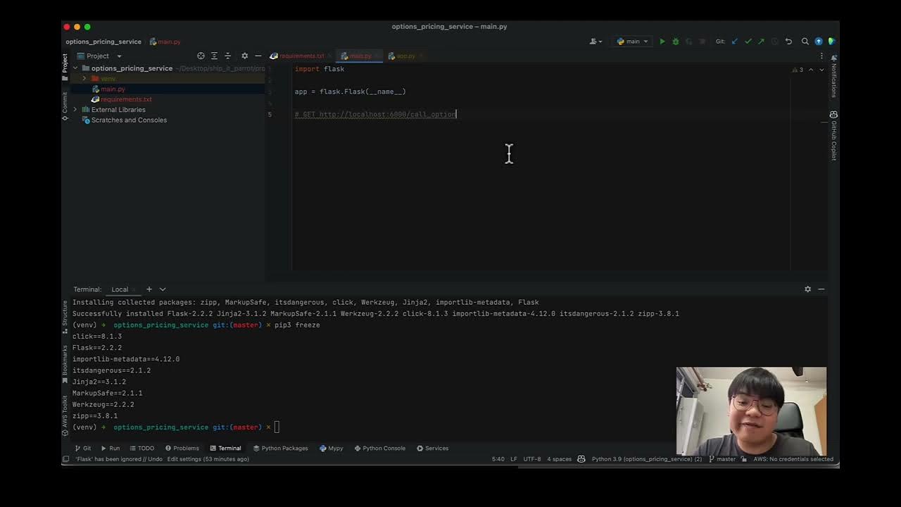 Predicting an Option Price Building a Flask API (Part 1) YouTube