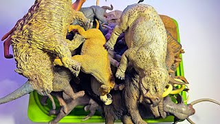 Prehistoric Animals Collection - Woolly Mammoth, Megacerops, Moropus, Smilodon, Sarcosuchus