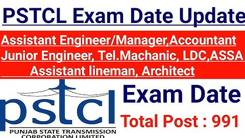 PSTCL Exam Date Update 2021,PSTCL Assistant lineman Exam Date 2021,PSTCL Various Post Exam Date 2021