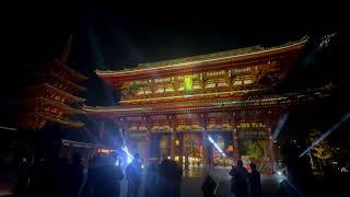 浅草・浅草寺　宝蔵門\u0026五重塔プロジェクションマッピング