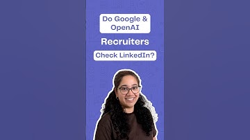 Do Google & OpenAI Recruiters Check LinkedIn?