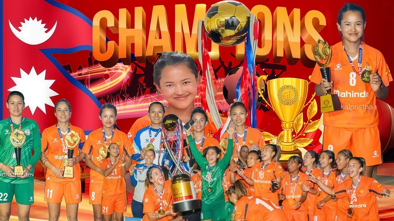 #lumbini cup women’s football champions team apf✊❤️#sl8 #sarulimbu