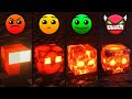 minecraft with different emoji meme reaction