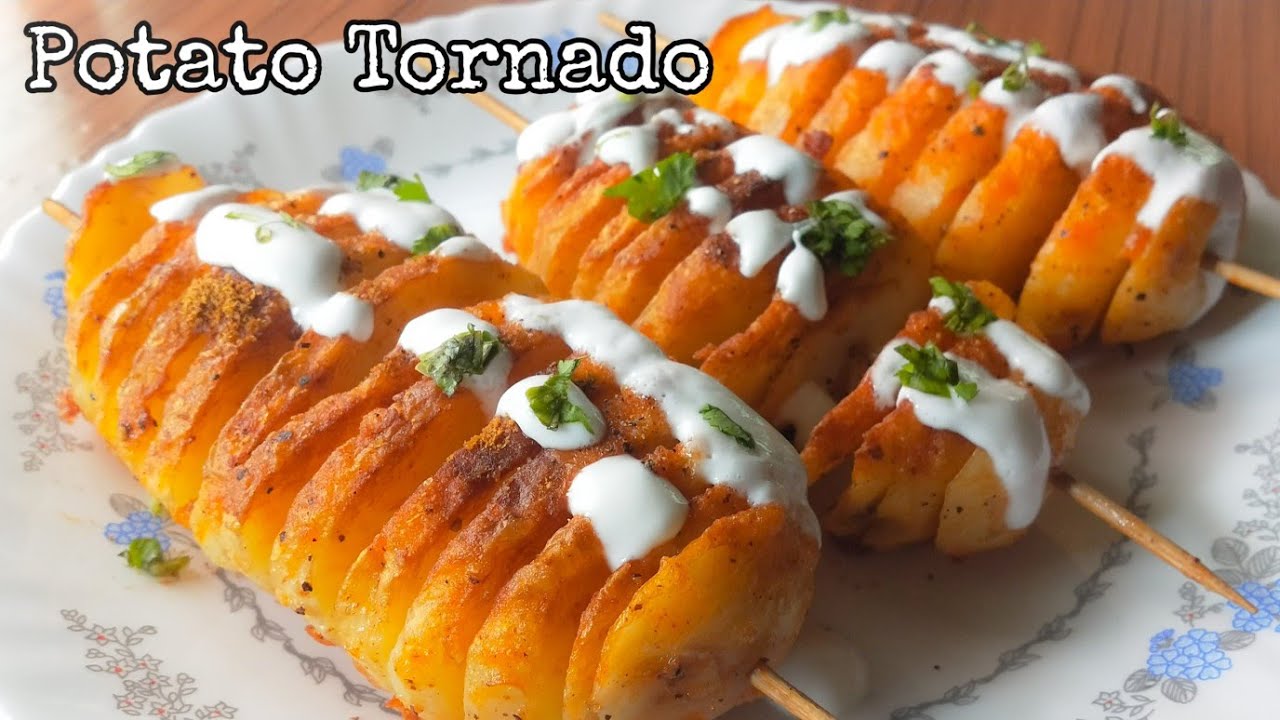 Potato Tornado Recipe without Machine | Street Style Potato Twister Recipe - YouTube