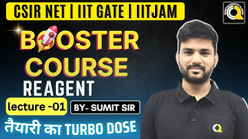 BOOSTER COURSE| REAGENT Lecture 01 | Quanta Chemistry Classes@IIT-JAM_NET_GATE_chemistry