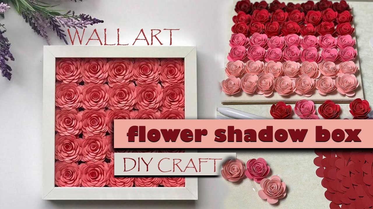 how to make circuit flower shadow box+ secret gift - YouTube