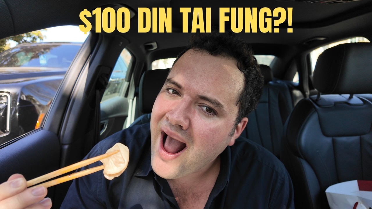 Eating $100 of DIN TAI FUNG… in my car