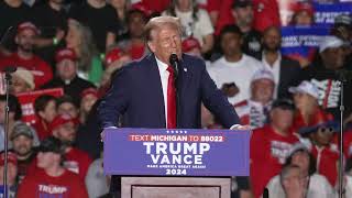 Donald Trump holds rally in Detroit