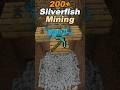 200+ Silverfish Mining #minecraft #gaming #funny #shorts