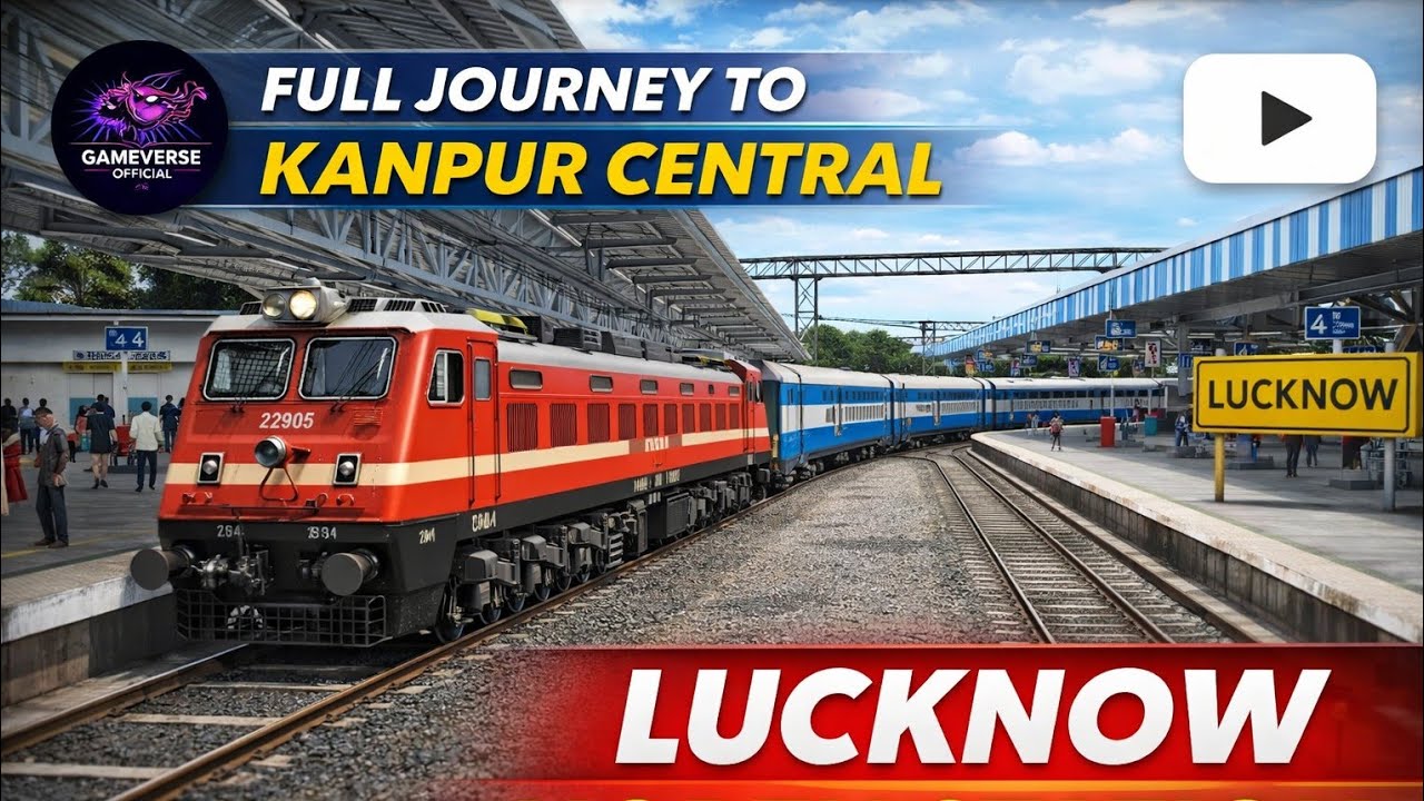 Lucknow North Station 🚉 | Full Train View | Indian Train Simulator ...