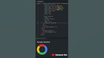 Google Symbol HTML , CSS #html #css #js #dasturlash  #dasturchi #frontend #backend #programming