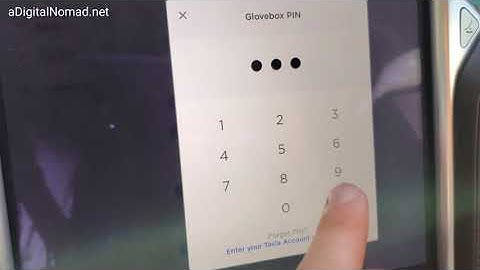 TESLA Glovebox PIN | NEW Feature