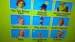 Shrek 2 UK DVD Menu Walkthrough (2004)