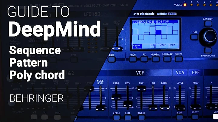 Behringer DeepMind patterns, sequence & Poly chord, complete guide tutorial.