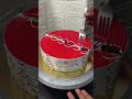 Satisfied Strawberry Cake Decorating Idea #youtubeshorts #ytshorts #shorts #cakedecorating #explore