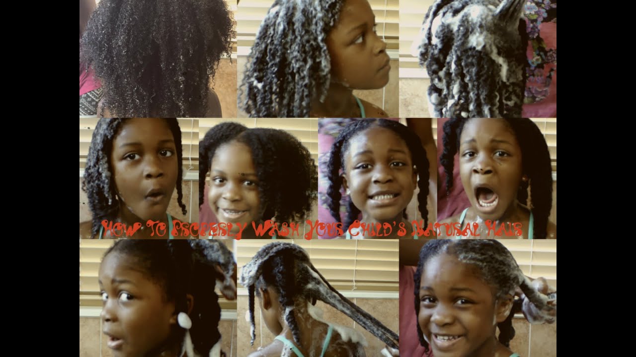 How To Properly Wash Your Child's Natural Hair YouTube