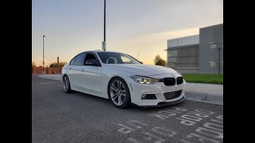 BMW F30 335I catless downpipe Resonator Delete Exhaust Sound Revs Flyby 4K