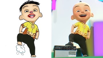 Goyang Upin Ipin / Funny Drawing Meme /Upin & Ipin Funny Cartoon Drawing