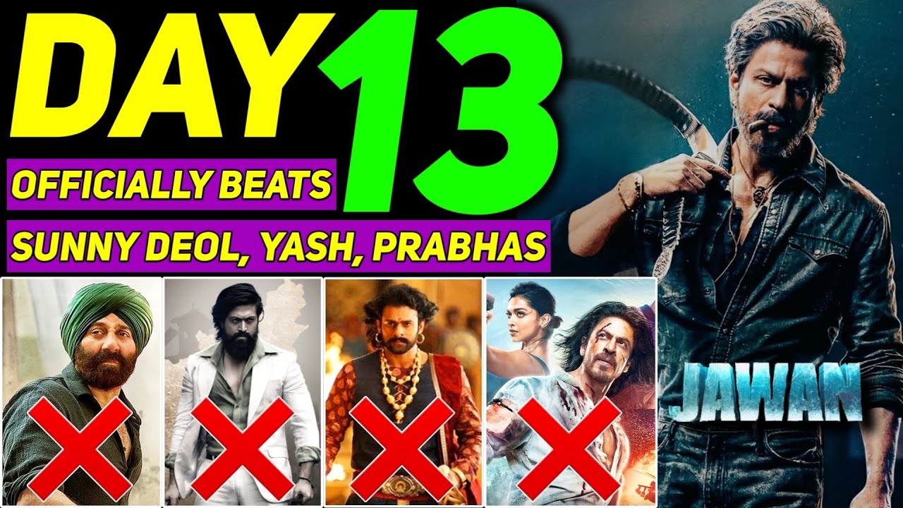Jawan 13 Days Collection Vs All Big Films Day 13 Collection | सभी एक्टरों को चुटकियों में उड़ा दिया