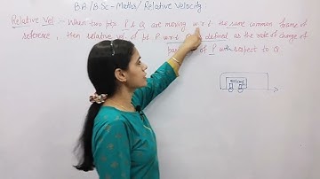 Relative Velocity | How to Determine Relative Velocity| Dynamics| BA/BSc maths New Era Maths Classes
