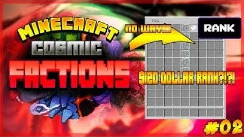 A FAN GIVES ME A 120$ RANK!?! | CosmicPvP Spirit Planet Factions! #02