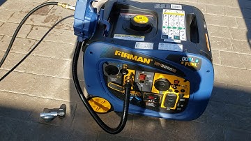 How to run dual fuel / propane generator off of RV quick connects.