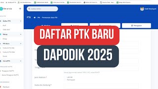 Cara mendaftarkan Guru dan Tenaga Kependidikan di Dapodik 2025 atau Verval PTK Cara mendaftarkan Guru dan Tenaga Kependidikan di Dapodik 2025 atau Verval PTK